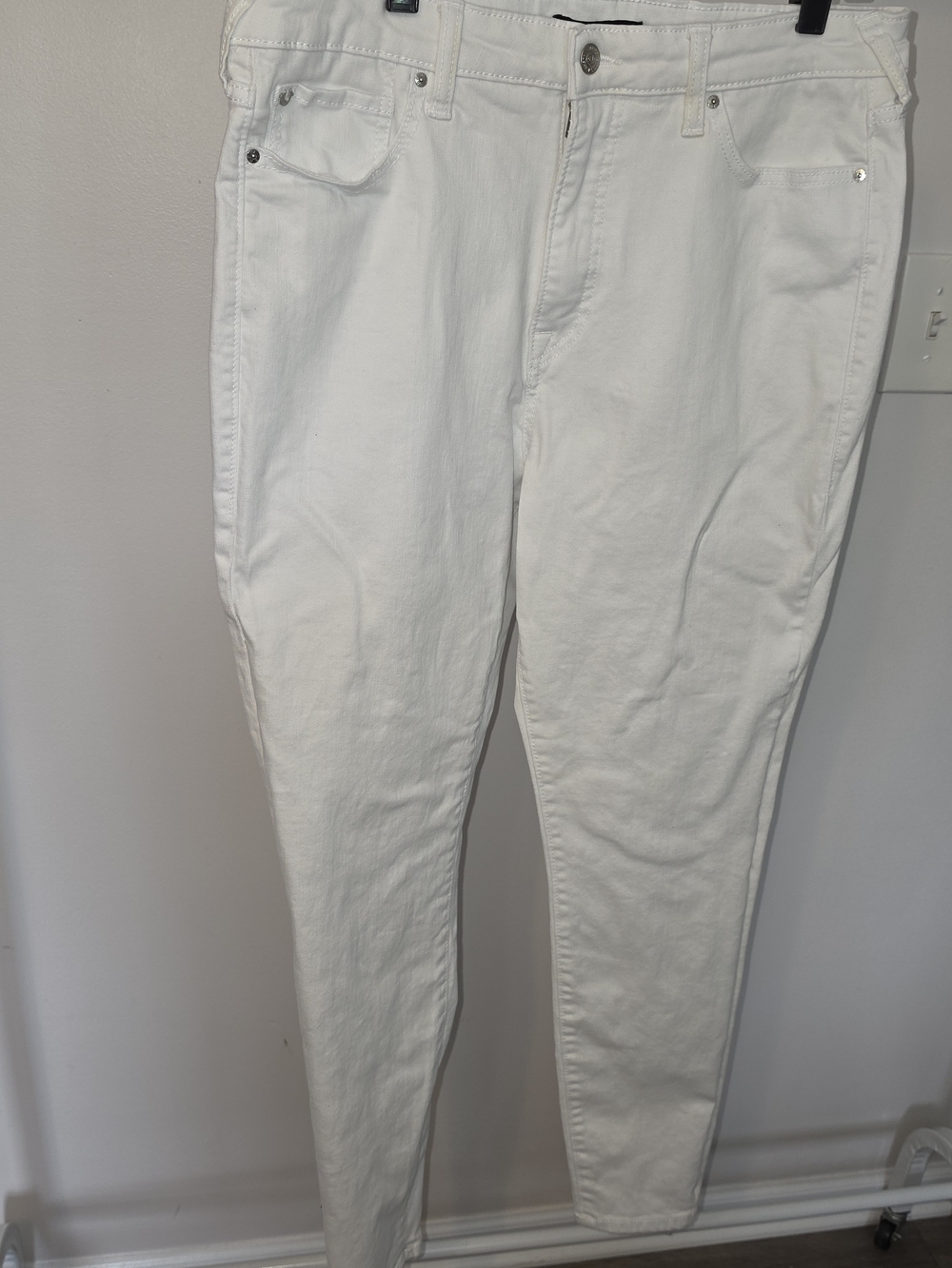 True Religion Men's White Skinny Jeans